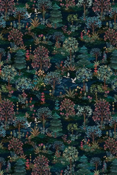 (image for) Pip Studio Pip Garden Infinito Wallpower Dunkelblau | Pip Studio Sale-3216