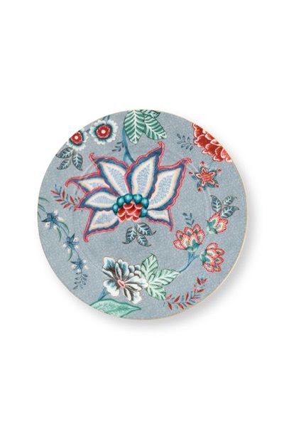 (image for) Pip Studio Flower Festival Set/4 Gebäckteller Hellblau 17cm | Pip Studio Sale-2610