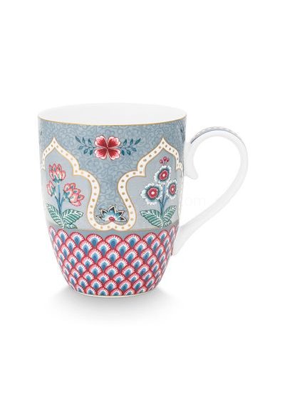 (image for) Pip Studio Flower Festival Tasse Gross Deco Hellblau | Pip Studio Sale-2836