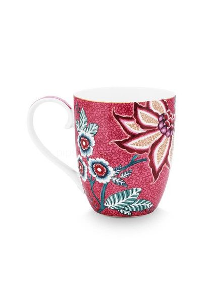 (image for) Pip Studio Flower Festival Tasse XL Dunkelrosa | Pip Studio Sale-2806