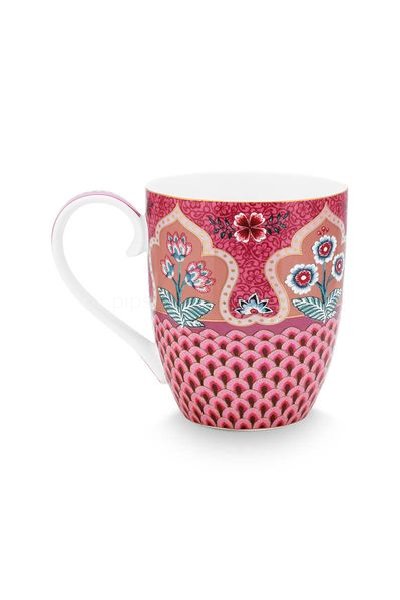 (image for) Pip Studio Flower Festival Tasse XL Deco Dunkelrosa | Pip Studio Sale-2825