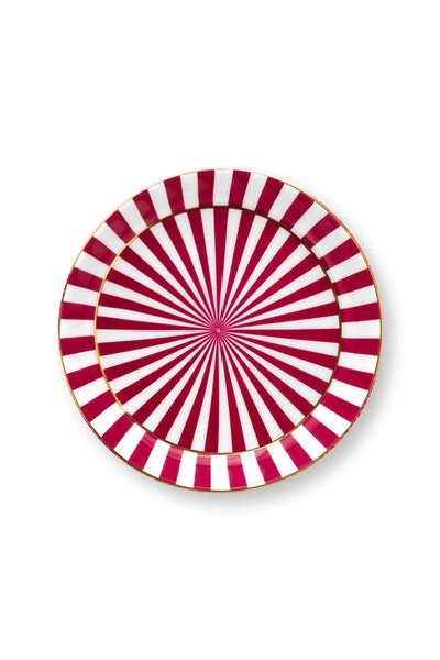 (image for) Pip Studio Royal Stripes Tasse &Amp; Teebeutelablage Dunkelrosa | Pip Studio Sale-2683