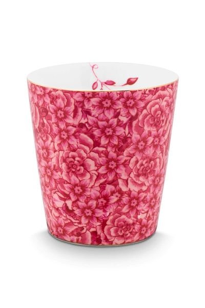 (image for) Pip Studio Royal Stripes Tasse Blumen &Amp; Teebeutelablage Dunkelrosa | Pip Studio Sale-2668