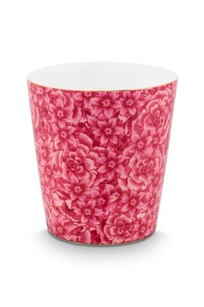 (image for) Pip Studio Royal Stripes Tasse Blumen &Amp; Teebeutelablage Dunkelrosa | Pip Studio Sale-2668