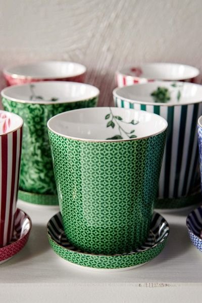 (image for) Pip Studio Royal Stripes Tasse Fliesen &Amp; Teebeutelablage Grün | Pip Studio Sale-2665