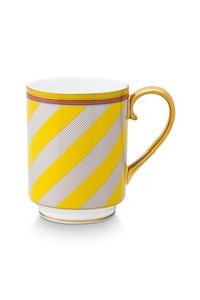 (image for) Pip Chique Pip Chique Stripes Tasse Gross Gelb 350ml | Pip Studio Sale-2346 - Click Image to Close