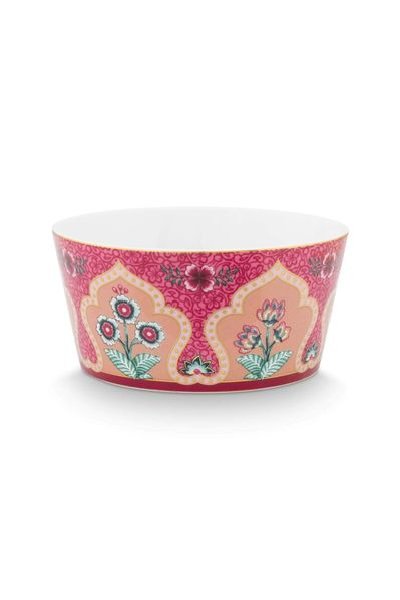 (image for) Pip Studio Oriental Flower Festival Set/4 Schalen Dunkelrosa 12cm | Pip Studio Sale-2604