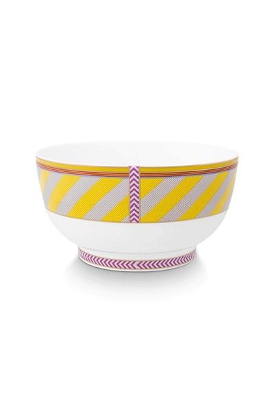 (image for) Pip Chique Pip Chique Stripes Schale Gelb 20.5cm | Pip Studio Sale-2372