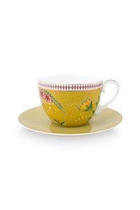 (image for) Pip Studio La Majorelle Cappuccino Tasse &Amp; Untertasse Gelb | Pip Studio Sale-2652