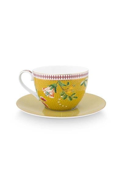 (image for) Pip Studio La Majorelle Set/2 Cappuccino Tasse &Amp; Undertasse Gelb | Pip Studio Sale-2640