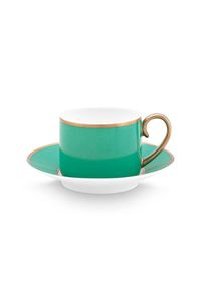 (image for) Pip Studio Pip Chique Espresso Tasse &Amp; Untertasse Grün | Pip Studio Sale-2729 - Click Image to Close