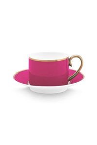 (image for) Pip Studio Pip Chique Espresso Tasse &Amp; Untertasse Rosa | Pip Studio Sale-2708 - Click Image to Close