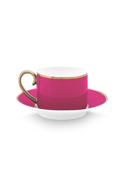 (image for) Pip Studio Pip Chique Espresso Tasse &Amp; Untertasse Rosa | Pip Studio Sale-2708