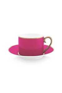 (image for) Pip Studio Pip Chique Cappuccino Tasse &Amp; Untertasse Rosa | Pip Studio Sale-2711 - Click Image to Close