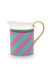 (image for) Pip Studio Pip Chique Stripes Kanne Klein Rosa/Grün | Pip Studio Sale-2696