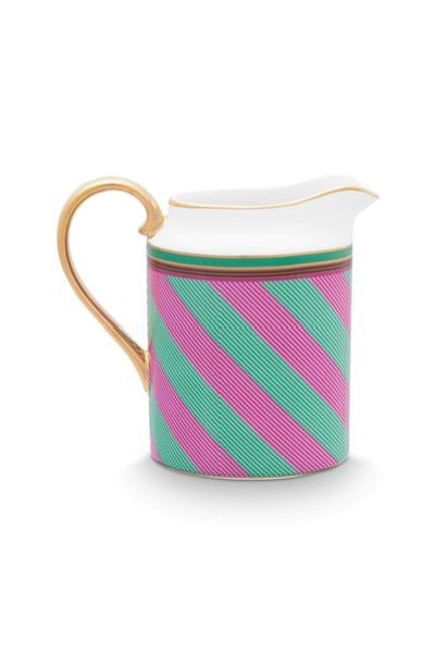 (image for) Pip Studio Pip Chique Stripes Kanne Klein Rosa/Grün | Pip Studio Sale-2696