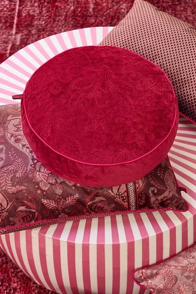 (image for) Pip Studio Zierkissen Rund Quiltey Days Rosa | Pip Studio Sale-3244