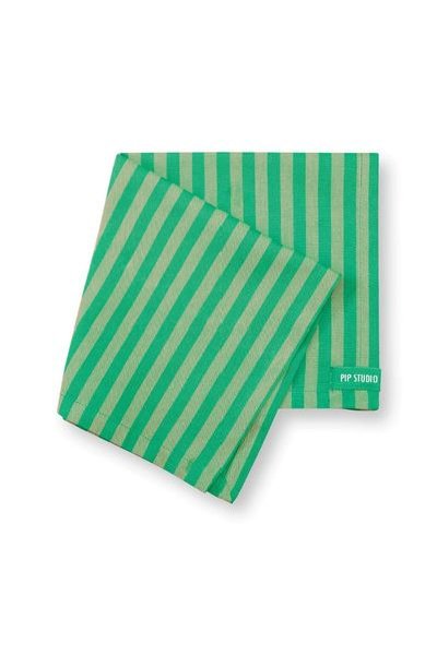 (image for) Pip Studio Stripes Set/4 Servietten Grün | Pip Studio Sale-2336