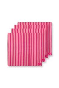 (image for) Pip Studio Stripes Set/4 Servietten Rosa | Pip Studio Sale-2339