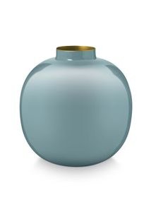 (image for) Pip Studio Metall Vase Hellblau 23 Cm | Pip Studio Sale-3261