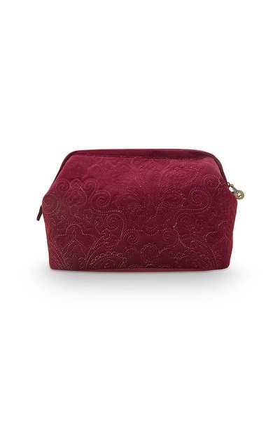 (image for) Pip Studio Kosmetiktasche Extra Gross Samt Quiltey Days Rot | Pip Studio Sale-3142