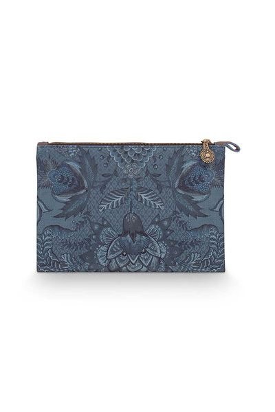 (image for) Pip Studio Flaches Necessaire Medium Kyoto Festival Blau | Pip Studio Sale-3137