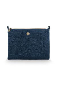 (image for) Pip Studio Flaches Necessaire Gross Samt Quiltey Days Blau | Pip Studio Sale-3139 - Click Image to Close