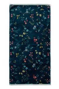 (image for) Pip Studio XL Duschlaken Les Fleurs Dunkelblau 70x140 Cm | Pip Studio Sale-3149