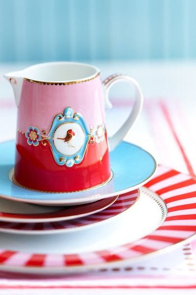 (image for) Pip Studio Love Birds Gebäckteller Rot 17 Cm | Pip Studio Sale-2849