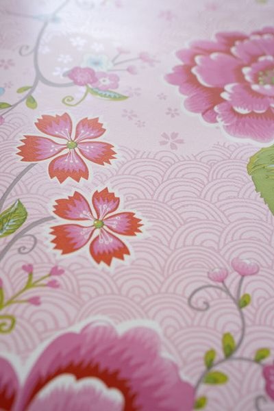 (image for) Pip Studio Birds In Paradise Tapete Rosa | Pip Studio Sale-3371