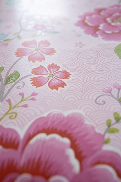 (image for) Pip Studio Birds In Paradise Tapete Rosa | Pip Studio Sale-3371