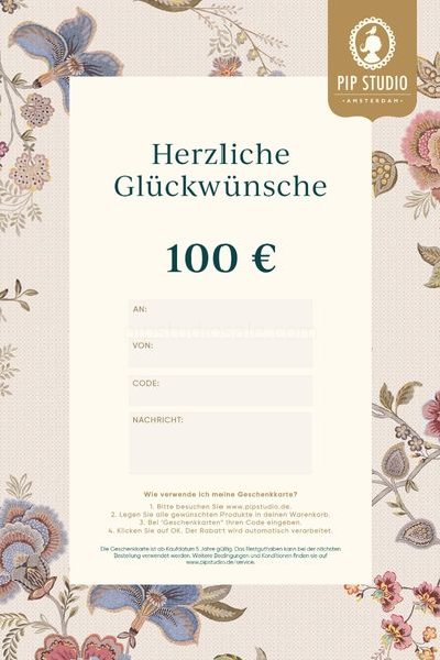 (image for) Digitalen Geschenkkarte €100 | Pip Studio Sale-3437