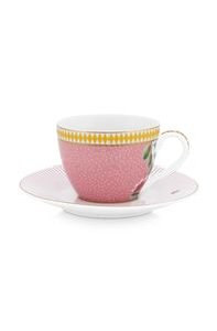 (image for) La Majorelle Espresso Cup &Amp; Saucer Pink | Pip Studio Sale-2920 - Click Image to Close