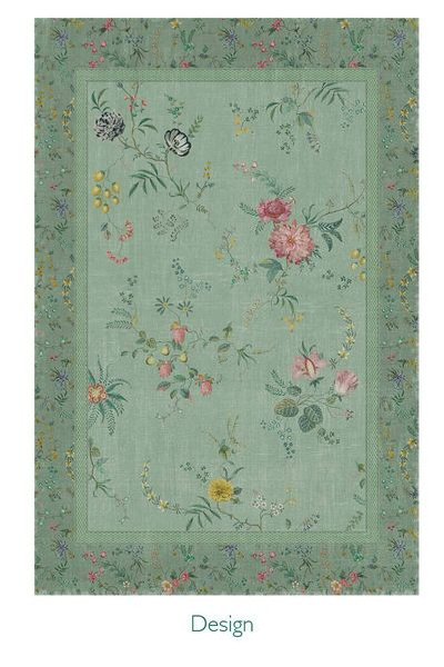 (image for) Pip Studio Teppich Fleur Grandeur By Pip Grün | Pip Studio Sale-3249