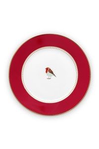 (image for) Pip Studio Love Birds Gebäckteller Rot 17 Cm | Pip Studio Sale-2849