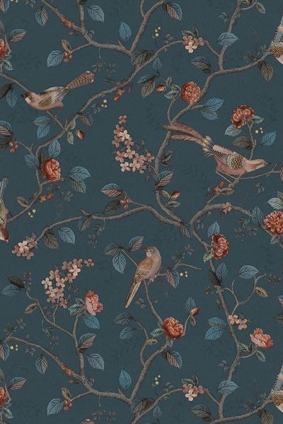 (image for) Pip Studio Good Nightingale Vliestapete Dunkelblau | Pip Studio Sale-3203