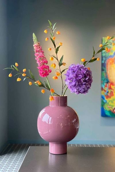 (image for) Pip Studio Metall Vase Rosa 42cm | Pip Studio Sale-3252