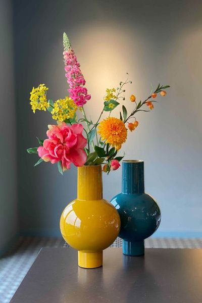 (image for) Pip Studio Metall Vase Gelb 40cm | Pip Studio Sale-3246