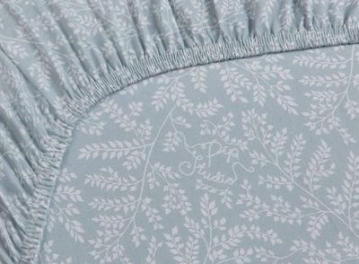 (image for) Pip Studio Spannbettlaken Leafy Blau Grau | Pip Studio Sale-3082