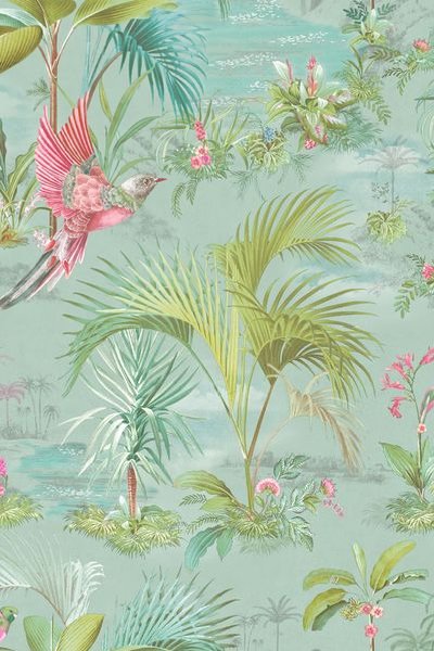 (image for) Pip Studio Palm Scene Tapete Blau | Pip Studio Sale-3307