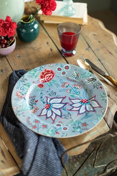 (image for) Pip Studio Flower Festival Platzteller Hellblau 32 Cm | Pip Studio Sale-2873