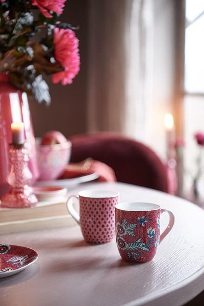 (image for) Pip Studio Flower Festival Tasse Klein Dunkelrosa | Pip Studio Sale-2795