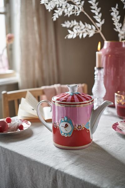 (image for) Love Birds Teekanne Medium Rot/Rosa | Pip Studio Sale-2896