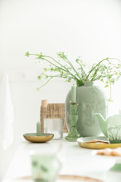 (image for) Pip Studio Metall Vase Grün 32 Cm | Pip Studio Sale-3270