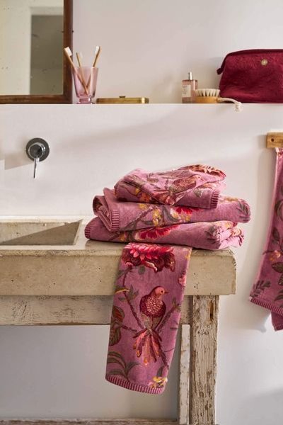 (image for) Pip Studio Große Handtuch Secret Garden Mauve 70x140cm | Pip Studio Sale-2600