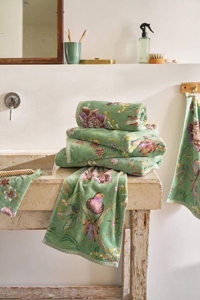 (image for) Pip Studio Badetuch Secret Garden Grün 55x100cm | Pip Studio Sale-2422