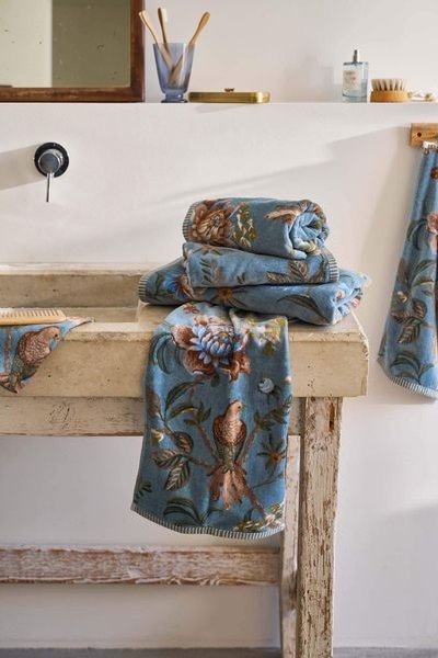 (image for) Pip Studio Große Handtuch Secret Garden Blau 70x140cm | Pip Studio Sale-2603