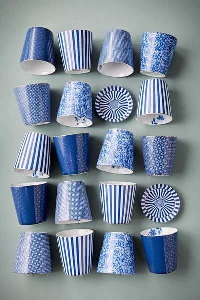 (image for) Pip Studio Royal Stripes Tasse &Amp; Teebeutelablage Blau | Pip Studio Sale-2680