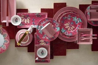 (image for) Pip Studio Oriental Flower Festival Set/6 Sushi Dunkelrosa | Pip Studio Sale-2633