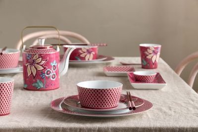 (image for) Pip Studio Oriental Flower Festival Teekanne Dunkelrosa Medium | Pip Studio Sale-2627